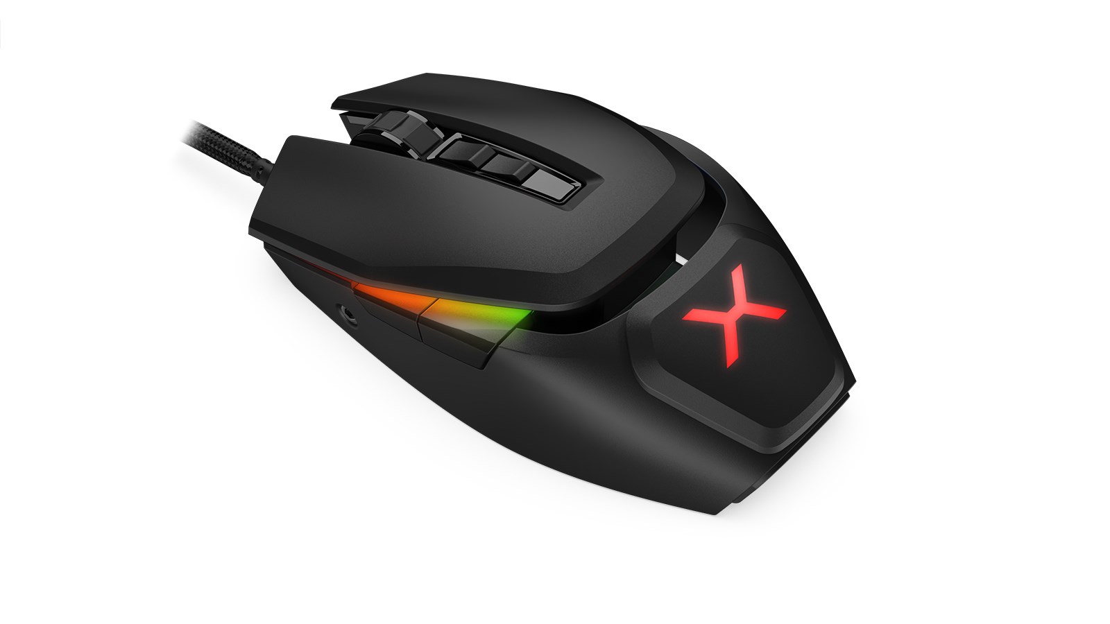 krux bot rgb wired modular gaming mouse